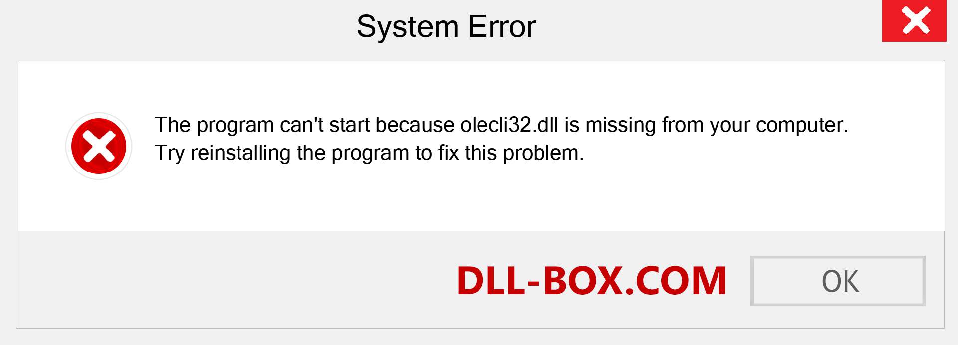  olecli32.dll file is missing?. Download for Windows 7, 8, 10 - Fix  olecli32 dll Missing Error on Windows, photos, images